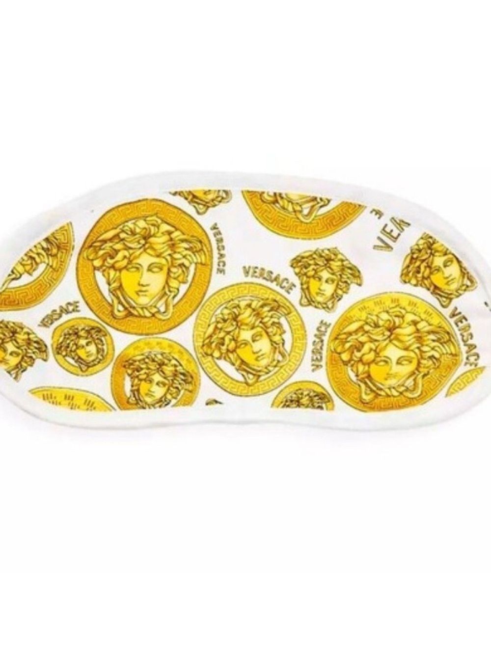 Versace Medusa Gold And White Sleep Mask Nwot